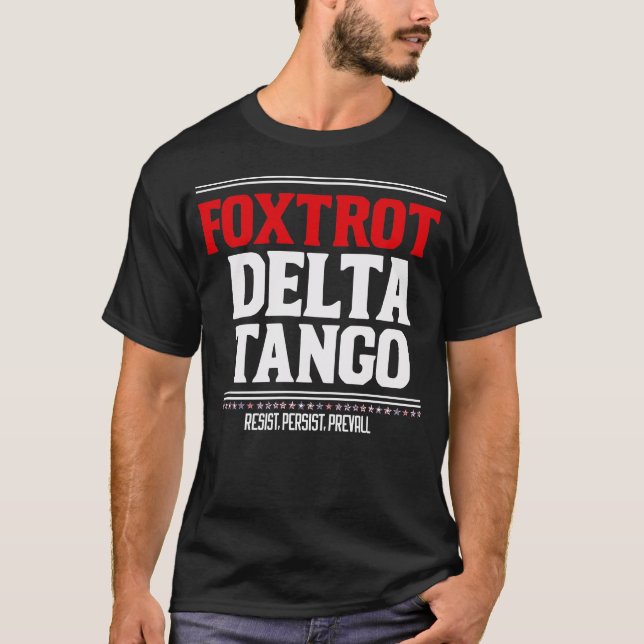 Camiseta Foxtrot Delta Tango divertido Smokey Bear (Anverso)