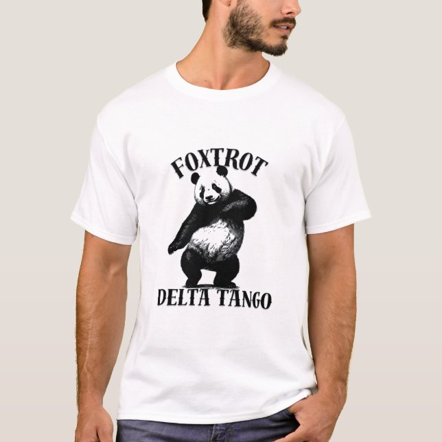 Camiseta Foxtrot Delta Tango Panda (Anverso)