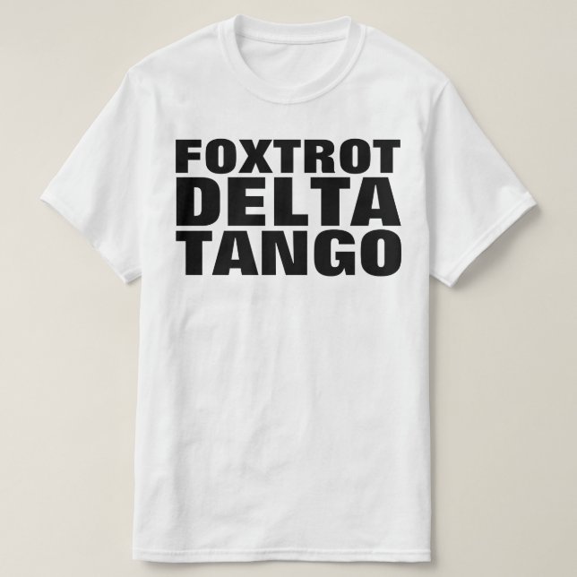 CAMISETA FOXTROT FDT DELTA TANGO (Diseño del anverso)