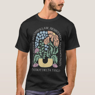 Camiseta Foxtrots Delta Tangos Funny Flower Boho