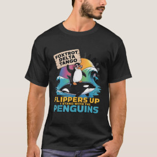 Camiseta Foxtrots Delta Tangos Pingüino resiste de nuevo pr