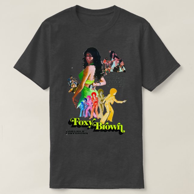 Camiseta Foxy Blaxploitation 1974 (Diseño del anverso)
