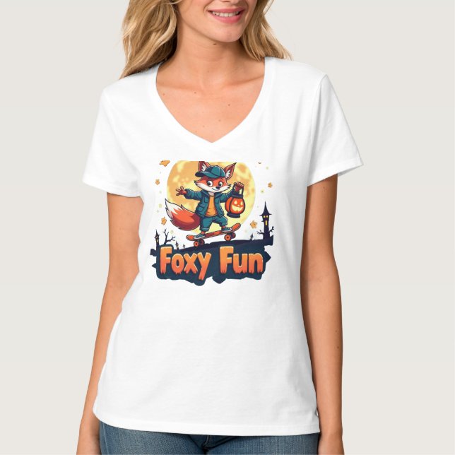 Camiseta Foxy Fun Halloween Skate Tee (Anverso)