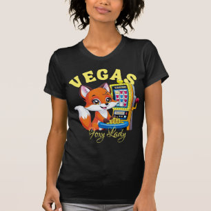Camiseta Foxy Lady Juega A La Máquina De Cajas De Casino En