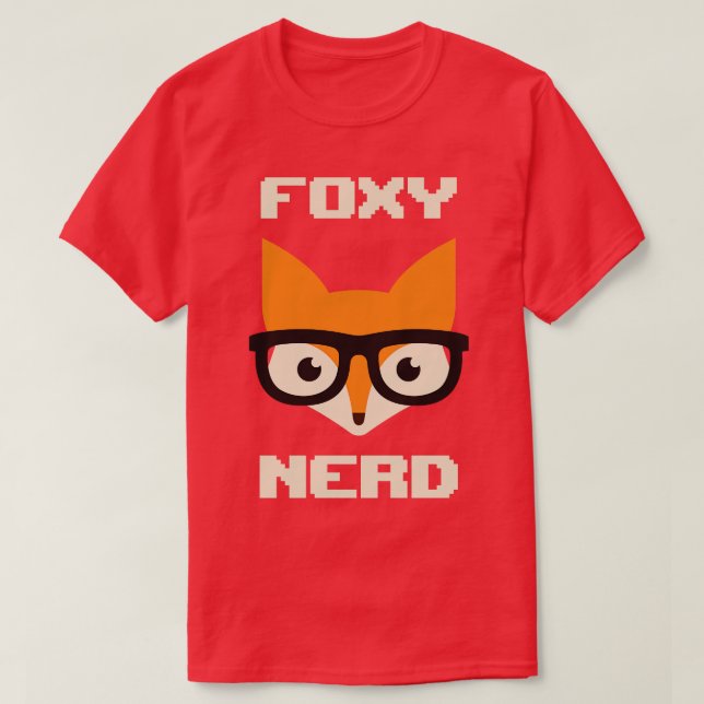 Camiseta Foxy Nerd (Diseño del anverso)