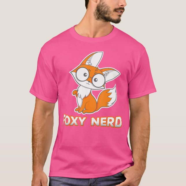 Camiseta Foxy Nerny Nerdy Fox Con Gafas (Anverso)