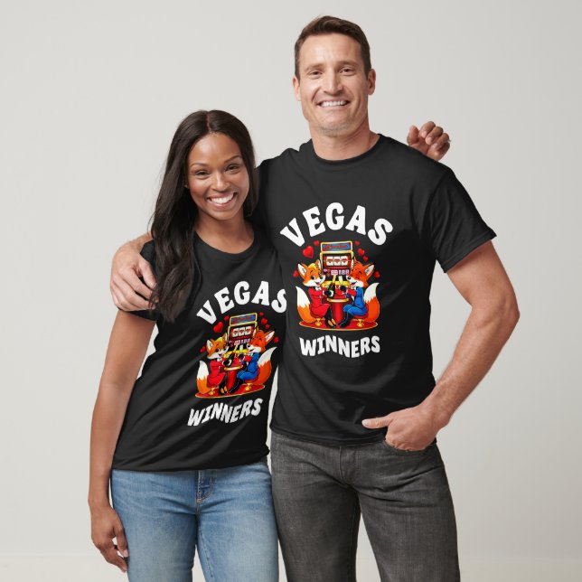 Camiseta Foxy Valentines Couple, Jackpot Win Personalizado  (Unisexo)