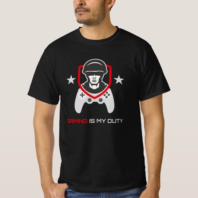 Camiseta FPS Gamer On Duty (Anverso)