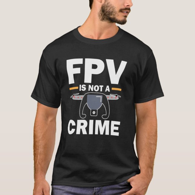 Camiseta FPV No Es Un Delito Tech Freedom Flight Squad (Anverso)