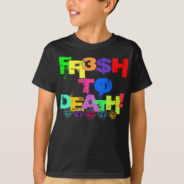 CAMISETA ¡FR3$H A LA MUERTE! (Anverso)