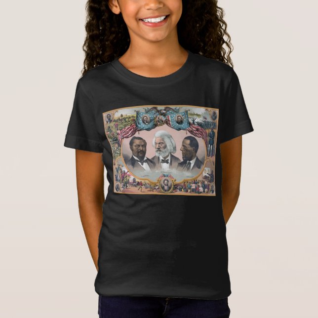 Camiseta Fr3d3rick Bailey Douglass con negro abolicionista (Anverso)