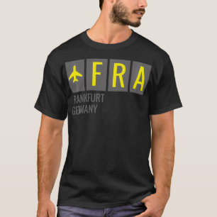 Camiseta FRA Frankfurt Alemania Airport Code