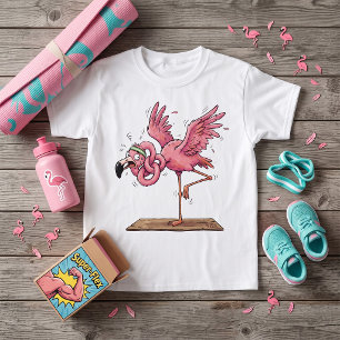 Camiseta Fracaso divertido de yoga de flamenco