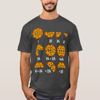Camiseta Fracción de Pizza Math Cocina Italiana Comida Grac