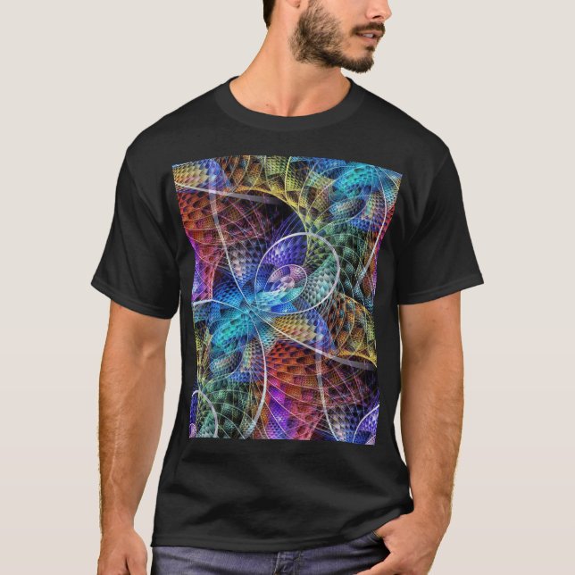 Camiseta Fractal abstracto X del Apophysis (Anverso)