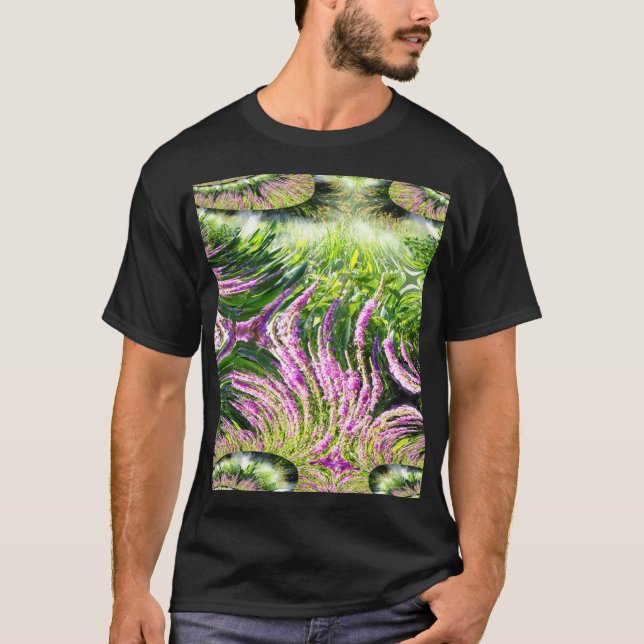 Camiseta Fractal de paisajes de bog (Anverso)