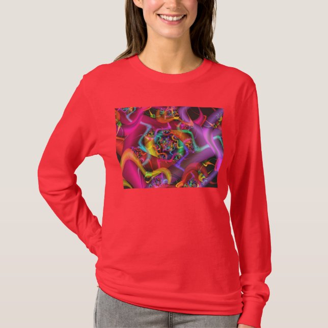 Camiseta Fractal del Bella Artes de resumen de Dance Guay C (Anverso)
