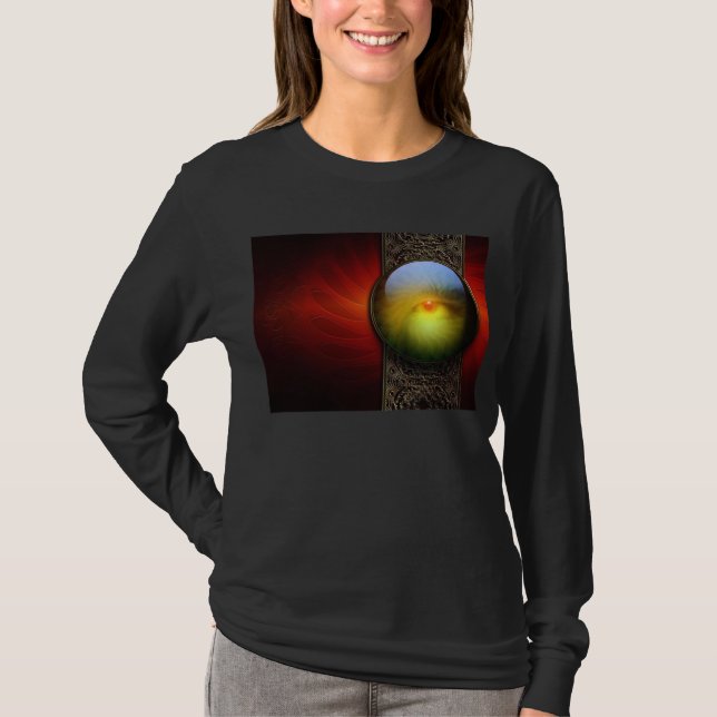 Camiseta Fractal del tercer ojo de la magia (Anverso)