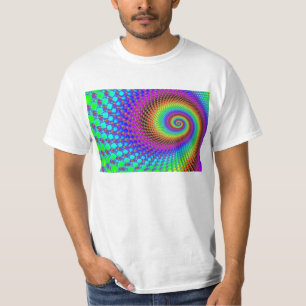 Camiseta Fractal espiral abstracta