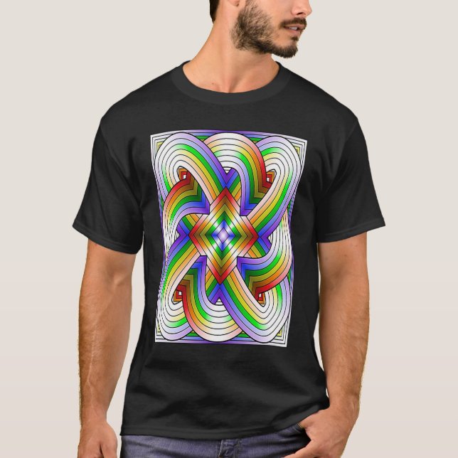 Camiseta Fractal Fractured Cataclysmic Color Highway Intert (Anverso)