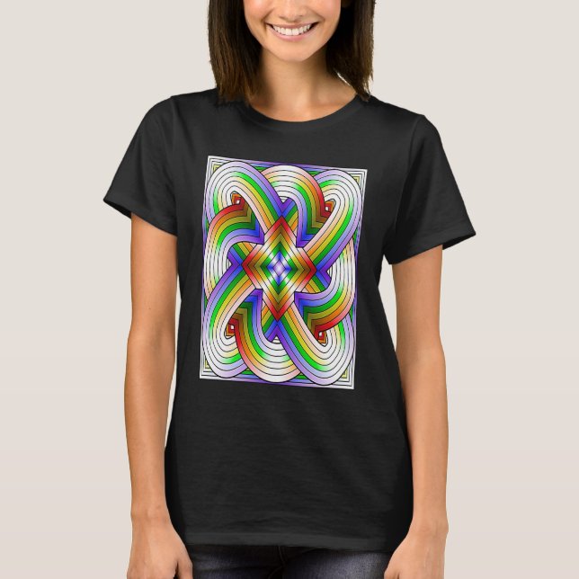 Camiseta Fractal Fractured Cataclysmic Color Highway Intert (Anverso)