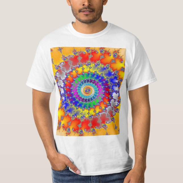Camiseta Fractal psicodélico (Anverso)