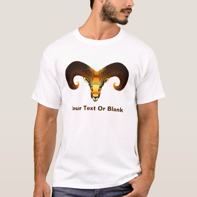 Camiseta Fractal Ram's Head (Anverso)