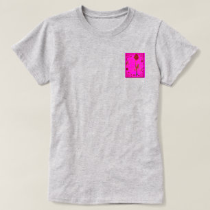 Camiseta Fractal Red Rose