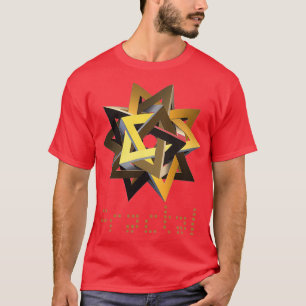 Camiseta fractal tridimensional