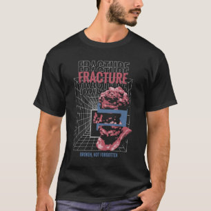 Camiseta Fractura - Diseño de Streetwear Brutalista