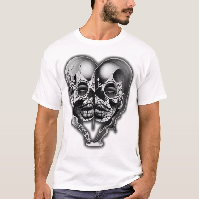 Camiseta "Fractured Reflections of Love" (Anverso)