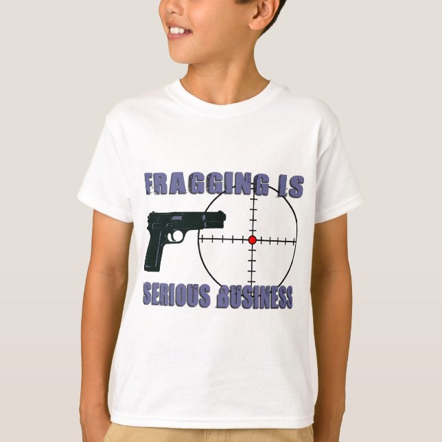 Camiseta Fragging es negocio serio (Anverso)