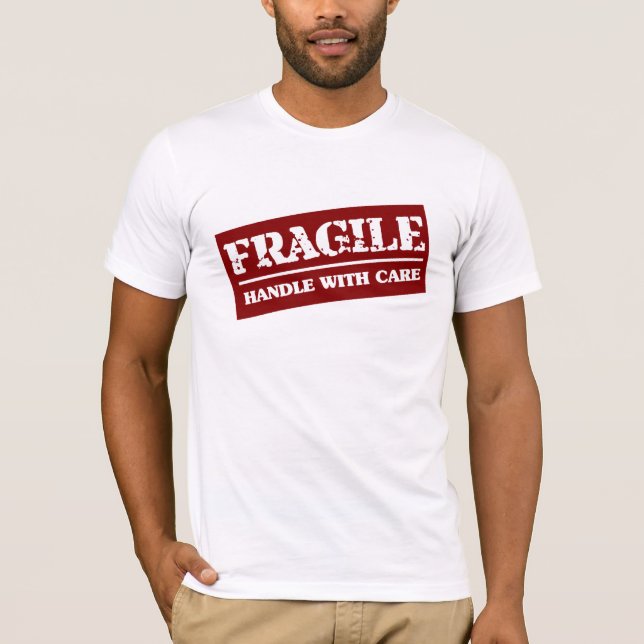 Camiseta Frágil dirija con cuidado (Anverso)