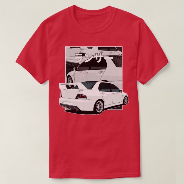 Camiseta Fragmento de Lancer Evo9 (Diseño del anverso)