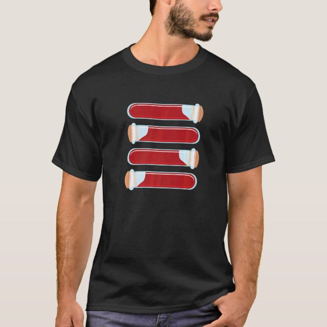 Camiseta Fragmento de Vacustador Phlebotomía Jeringa Medici (Anverso)