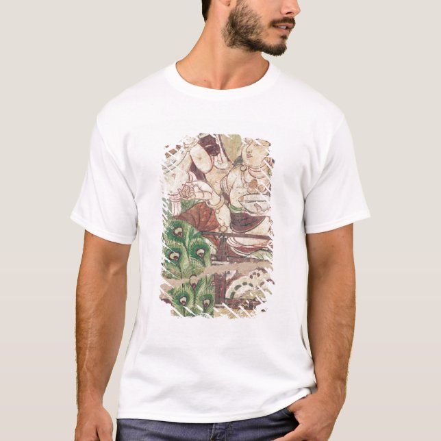 Camiseta Fragmento que representa un paraíso budista (Anverso)