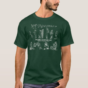 Camiseta Fragmentos de arte de Egipto antiguo de Papyru sat