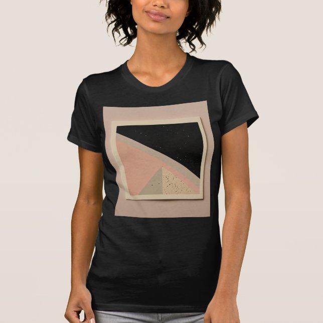 Camiseta Fragmentos Pastel Art Tee negro (Anverso)