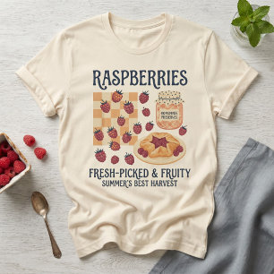 Camiseta Frambuesas Frescas Recogidas Frutales Cottagecore