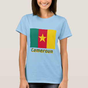 Camiseta Français de Drapeau el Camerún avec le nom en