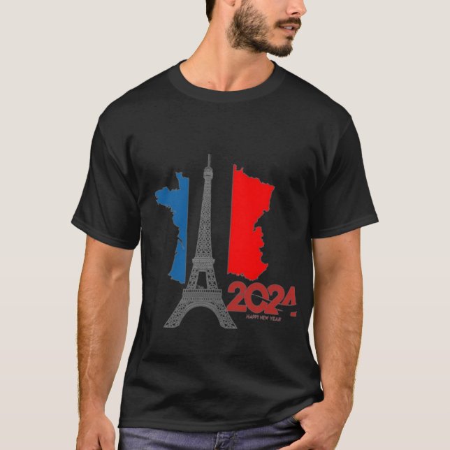 Camiseta france 2024,JO , PARIS  (Anverso)