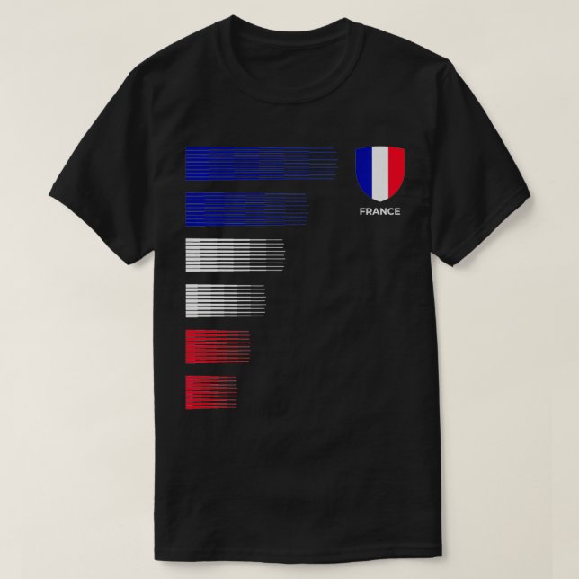 Camiseta France Flag Emblem Patriotic French National Pride (Diseño del anverso)