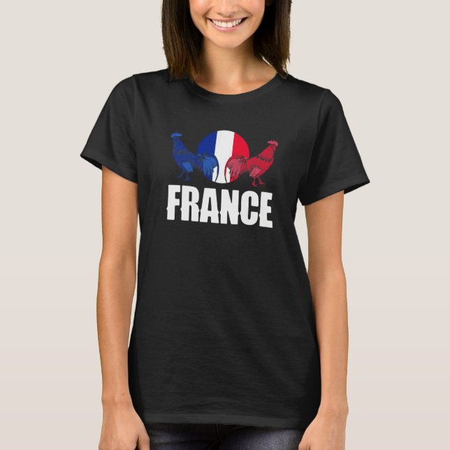 Camiseta France French France Flag National Animal Silhouet (Anverso)