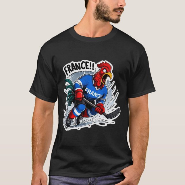 CAMISETA FRANCE-HOCKEY GALLIC ROOSTER 2 (Anverso)
