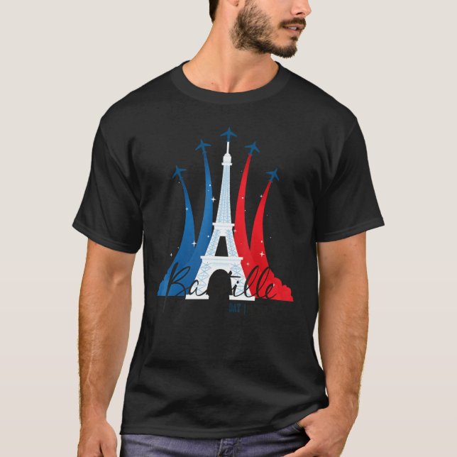 Camiseta France National Celebration Bastille Day (Anverso)