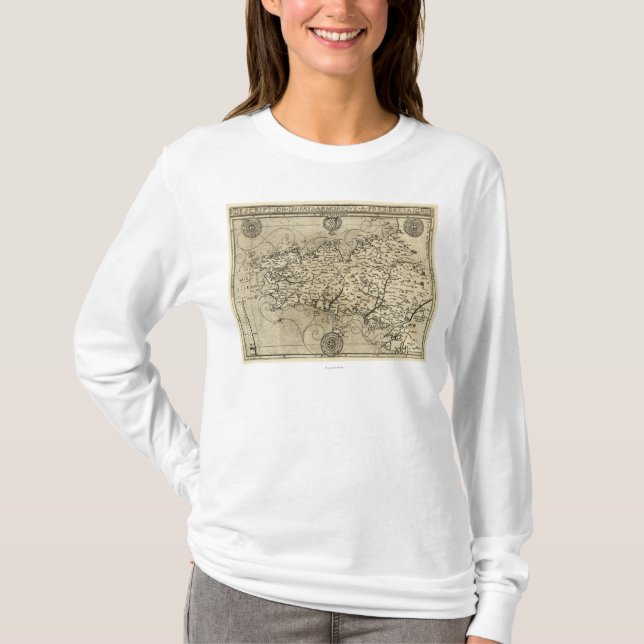 Camiseta FrancePanoramic MapFrance (Anverso)