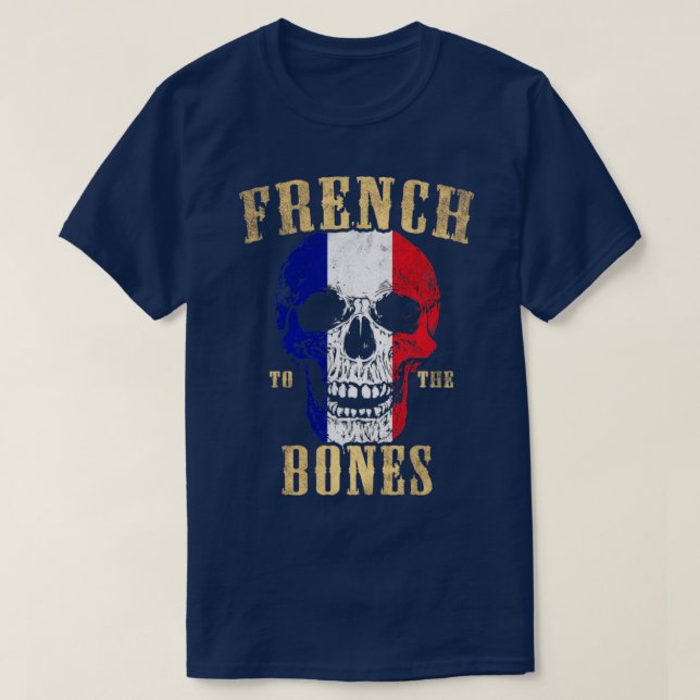 Camiseta Francés A Los Huesos (Diseño del anverso)