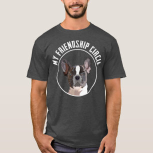 Camiseta Francés Bulldog Amistad Círculo Divertido Dueño de