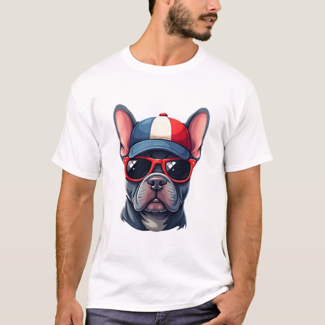 Camiseta Francés con colores de EE. UU. (Anverso)