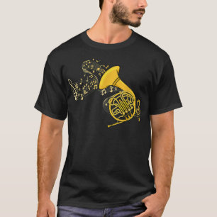 Camiseta Francés de la música del cuerno francés adoran el 